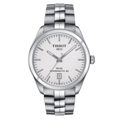 Tissot PR 100 Powermatic 80 39 Stainless Steel / Silver / Bracelet